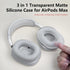 AirPods Max Case Cover - Clear White-M, Soft Silicone Headphone Cover with Heavy Duty Protection for Apple AirPods Max Headphones......