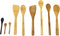 8 Piece Bamboo Cooking Utensil Set 4 Spoons, 2 Turners and 2 Mini Spoons...