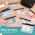 Water-Proof Pill Pouch Set? Large Pill Organizer, Pill Loose-Leaf Storage with 7PCS ‘6#’ Medicine Pouches, Reusable Travel Medicine Organizer, BPA...