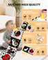 Newborn Toys, High Contrast Baby Books with Teether, Black and White Baby Toys, Montessori toys 0-6-12 Months Brain Development, Sensory Learning ...