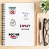 100PCS Doctor Stickers, Medical Equipment Stickers Aesthetic Decals Vinyl Waterproof Doctor Appreciation Gifts Stickers for Water Bottle Laptop Lu...