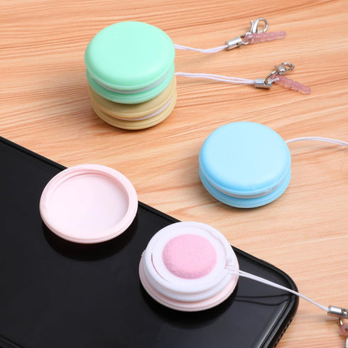 Ciieeo Macaron Phone Screen Cleaner Screen and Eyeglass Brush Cleaner Preserven Macaron Mobile Phone Screen Wipe 4Pcs Macaron Screen Cleaner...