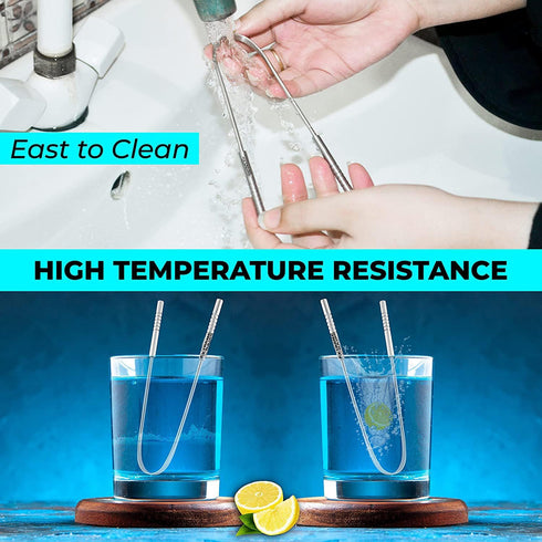 ExtremeShears Tongue Scraper Professional Tongue Cleaner Tongue Cleaner Reusable Stainless Steel Tongue Scrapers with Dual Carved Handle No Slip G...