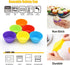 Silicone Cupcake Baking Cups 24 Pack, Reusable & Non-stick Muffin Cupcake Liners Holders Set for Party Halloween Christmas, Easy Clean Pastry Muff...