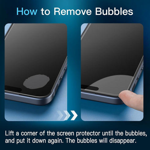 JETech Full Coverage Screen Protector for iPhone 15 6.1-Inch, Black Edge Tempered Glass Film with Easy Installation Tool, Case-Friendly, HD Clear,...