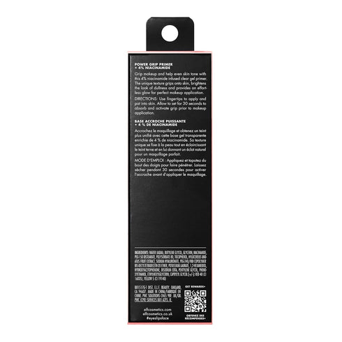 e.l.f. Power Grip Primer + 4% Niacinamide, Gel-Based & Hydrating Face Primer, Evens Skin & Brightens, Grips Makeup, Vegan & Cruelty-Free, 0.8 Fl O...