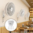 2-Set Wall Mounting Fan Bracket, Heavy Duty Wall Mounting Fan Bracket Holders for Oscillation Fans Solid Steel Fan Wall Mount Bracket with Fasteni...
