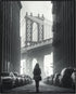Posterizer 1 pcs-black and white photo-classic urban Manhattan scene 2-Photography Art Gift for Women, Fashionistas, Designer Fashion Fans- unfra...