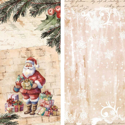 Papers For You - Scrapbooking Paper Kit | "Father Christmas" Collection | Includes 10 Single Sided Papers with Different Designs | Size 15,24 x 30...