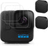 PCTC Hero11 Black Mini Screen Protector for GoPro Hero11 Black Mini, Ultra Clear 9H Hardness Tempered Glass Lens Protector + Lens cap Cover for Go...