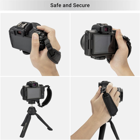 JJC Camera Hand Grip Strap for Canon EOS R8 R10 R7 R5 C R6 Mark II R RP 90D 5DM4 Rebel T7 T8i T7i T6i T6 SL3 4000D Sony A6700 Nikon Z30 Coolpix P9...