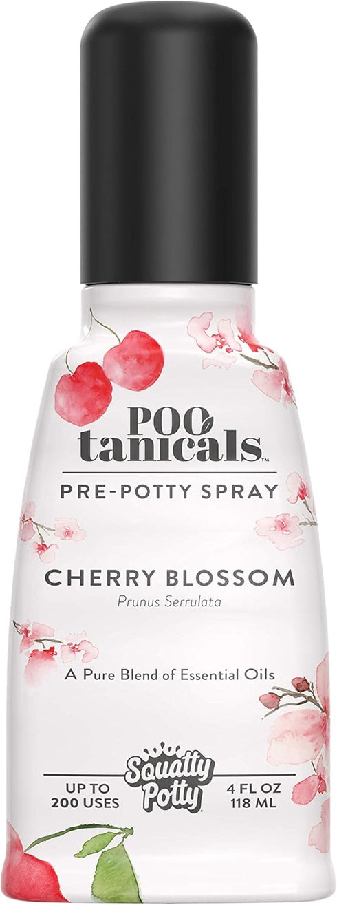 Squatty Potty Pootanicals Toilet Spray, Cherry Blossom, 200 Uses Spray Before You Go, 4 Fl Oz...