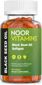 Noor Vitamins Halal Black Seed Oil Capsules, Halal Vitamins, 1000 mg Black Seed Oil from Nigella Sativa, Thymoquinone, Non-GMO, Gluten Free, 60 Co...