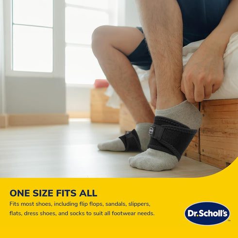 Dr. Scholl’s Compression Arch Sleeves with Massaging Gel, Breathable Fabric, Arch Support Sleeve for Foot Pain Relief, 2 Removable Rigid Inserts (...