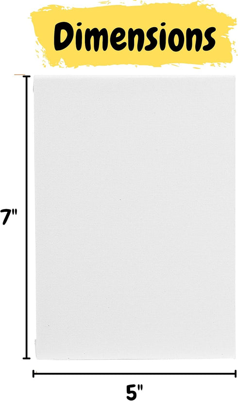 Mr. Pen- Cotton Canvas Panels, 5 Pack, 5x7 Inch, Triple Primed for Oil & Acrylic Paints, Canvas Boards for Painting, Painting, Drawing & Art Suppl...
