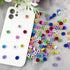 100 Pcs Polymer Clay Football Loose Spacer Beads, 10mm Mixed Color Cute Beads Charms for DIY Hair Clip Necklace Bracelet Jewelry Earring Handmade ...
