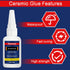 Glass Glue, 30g Clear Waterproof Acrylic Glue, Glass to Glass Glue for Bonding Glass and Other Materials, Super Instant Glue for Glass, Acrylic, M...