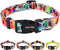 Dog Collar for X_Small Small Medium Large Dogs Pretty Boy Girl Nylon Polyester Pattern Collars with Safety Buckle, Adjustable for Male Female Pupp...