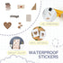 120Pcs Vintage Stickers, Waterproof Scrapbook Aesthetic Sticker, Daily Planner, Water Bottles, Handbook Junk Diary Stickers Teens Adults, Scrapboo...