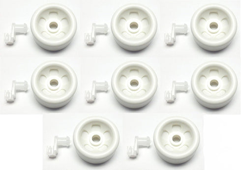 UPGRADED Lifetime Appliance (8 Pack) WD12X271 Dishwasher Dishrack Roller, Lower Front Compatible with General Electric Dishwasher...