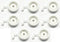 UPGRADED Lifetime Appliance (8 Pack) WD12X271 Dishwasher Dishrack Roller, Lower Front Compatible with General Electric Dishwasher...
