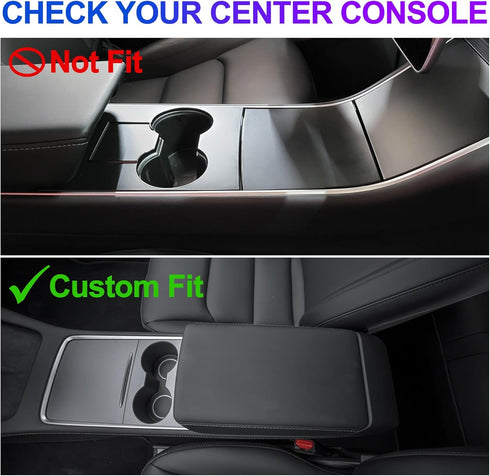 CICMOD Car USB Charger for Tesla Model 3/Y 2021 2022 2023 Multi Port USB Hub Docking Station with Touch Control Blue LED Light, Fit Center Console...