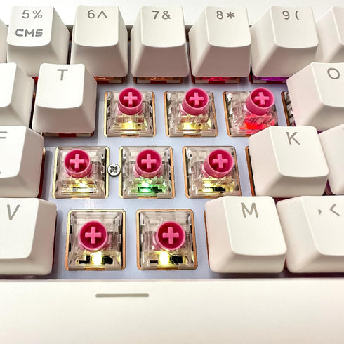 Silent Keyboard Switches,Kailh Box Silent Pink Switches for Mechanical Keyboard,3-pin 35gf Linear/Typing&Gaming/Waterproof Switches(Mute Pink,10Pc...
