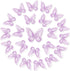 20 PCS Butterfly Hair Clips, Organza Butterflies Fabric Butterflies, Double Layers Organza Butterfly Lace Fabric Patches, Embroidery Butterfly for...