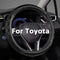 GIANT PANDA Steering Wheel Cover for Toyota, Auto Car Steering Wheel Cover for Toyota Highlander Rav4 Corolla Camry,Standard Size- Black...