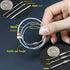bayite Key Rings Stainless Steel Wire Keychains Lock Cable Heavy Duty Luggage Tags Loops Keepers 2mm Twist Barrel Pack of 12 (Cable length: 6 inch...