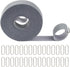 1"x20ft Hook and Loop Roll with 30 Metal Buckles, Cut-to-Length Cinch Self-Gripping Strap, Adjustable Fastening Cable Double-Sided Strips, Reusabl...