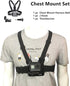 Chest Mount Harness Chesty Vest Head Mount Strap for Action Camera Compatible with GoPro Hero 11,10,9,8,Max,Go Pro Hero 7,6, 5,4, Session,3+,3,Her...