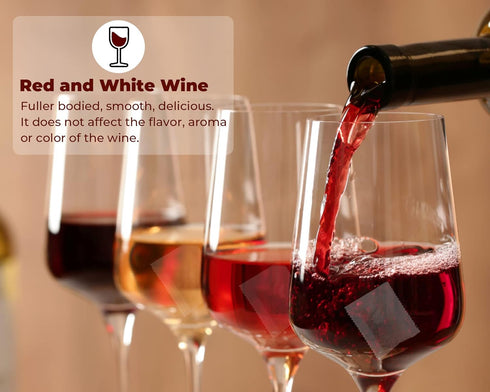 Wine Filters (24 Pack), Remove Sulfite Tannin and Histamines, All Natural Ingredients, Wine Allergy Sensitivity Prevention, Stop Wine Headaches Na...