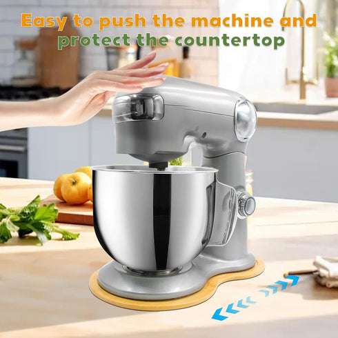 Bamboo Mixer Slider for Cuisinart Stand Mixer 5.5 Quart Mixing Bowl, mixer attachments sliding board for Cuisinart SM-50BC, Kitchen Countertop Sto...