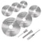Cutting Wheel Set for Drills Rotary Tool, 8Pcs HSS Rotary Drill Saw Blades Steel Saw Disc Wheel Cutting Blades with 1/8" Straight Shank Mandrel, o...