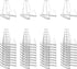 40 Pack Card Display Stands, 2.16 Inches Acrylic Display Stands, Transparent Card Display Stand, Transparent Acrylic Small Easel, Suitable for Med...