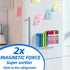 Magnetic Dry Erase Marker Holder, Large Magnetic Pen Holder, Magnetic Marker Holder, Magnetic Glass Whiteboard Holder with Movable Dividers, Stron...