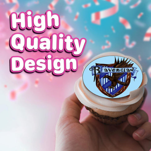30 x Cupcake Toppers - Wizarding World Inspired Collection of Edible Cake Decorations | Uncut on Wafer Sheet...