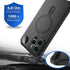 Phone Case for iPhone 15 Pro Max Compatible with MagSafe Military Grade Full Protection Built-in Silicone Shockproof with Screen Protector and Cam...