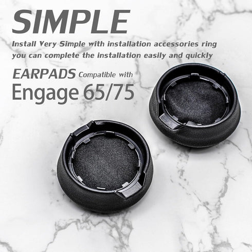 Engage 75 Replacement Ear Pads Ear Cushions Compatible with Engage 75 Headset - NOT FIT Engage 75 Convertible/Mono (Black)...