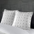 INK+IVY Pillow Euro Sham, 26"x26", Bow-tie White...