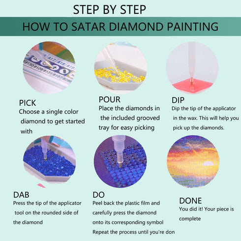 YALKIN Diamond Painting Kits for Adults, DIY 5D Diamond Painting Paint Abstract Mother by Number with Gem Art Drill Diamond Painting Kits for for ...