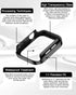 2 Pack Waterproof Case for Apple Watch Series SE 6 5 4 40mm, Straight Edge PC Bumper with Tempered Glass Screen Protector 360 Protective Cover for...