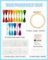 Pllieay 10 PCS Cross Stitch Kits for Beginners, Embroidery Beginner Kits for Kids 7-13, Include Instructions, Cross Stitch Kits with Pattern, Need...