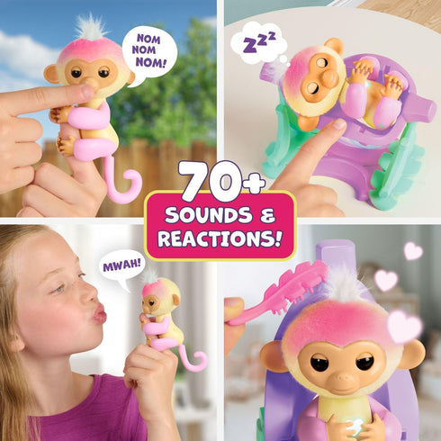 2023 Interactive Baby Monkey Nursery Playset – Jas with 2-in-1 Cradle and High Chair, and 6 Accessories (Ages 5+)...