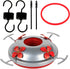 6 Pack Hummingbird Feeder Bottom Replacement Parts Base Set includes Feeder Base, 1 Pcs Replacement Seal Rings, 2 PCS Moat Hook and 2 Pcs Brushes...