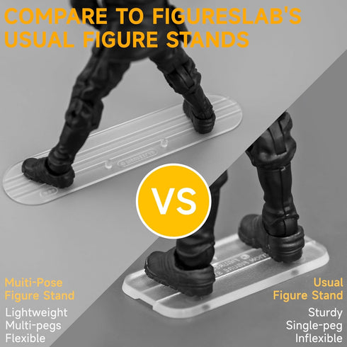 32PCS, Multi-Pegs Action Figure Stand 6 inch, Bendable Stands for Action Figures, Figure Toy Display Support Holder Base, Compatible with Mavel Le...