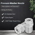 MroMax Pressure Washer Nozzle, 1/4NPT Thread 304 Stainless Steel Spray Tip, 2Pcs (15 Degree, 1.2mm Orifice Diameter) Silver Tone...