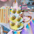 Unicorn Cardboard Cupcake Stand with Toppers 3 Tire Treat Stands Birthday Baby Shower Cartoon Theme Party Supplies Dessert Holder (1 Stand+18 pcs ...