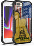 Compatible with iPhone 8 Plus/7 Plus Case, Don't Tread On Me American Us Flag Retro PC Backplane Protection+Soft Silicone TPU Shock Fall Preventio...